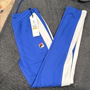 Fila Royal Blue and White Athletic Pants